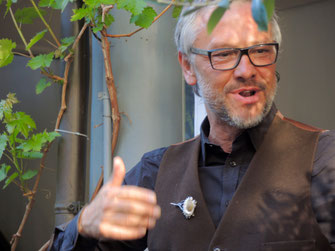 Jürg Steigmeier, Geschichtenerzähler. Programmverantwortlicher des Vereins MundArt, Bad Zurzach
