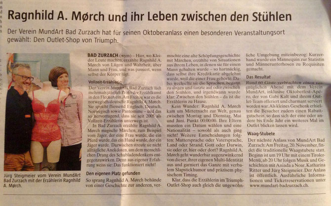 Zeitungsartikel Ragnhil A Morch - Die Borschaft